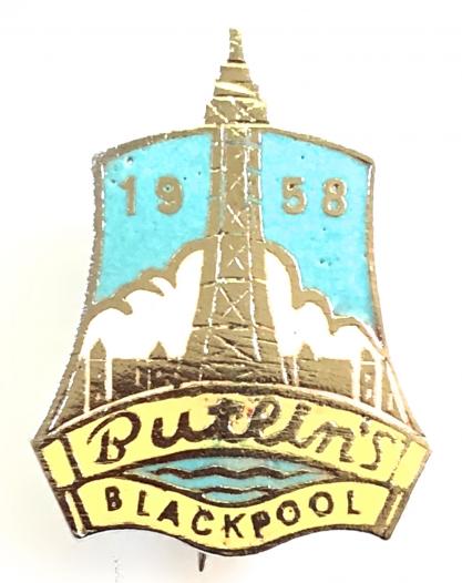 Butlins 1958 Blackpool holiday camp tower badge