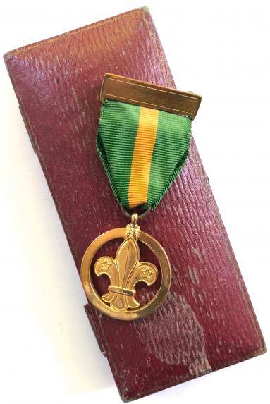 WW2 Boy Scouts Medal of Merit with second award Miss E.M.Heath