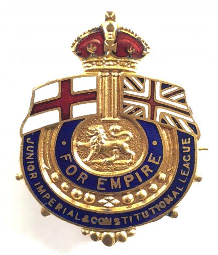 Junior Imperial & Constitutional League young conservatives badge