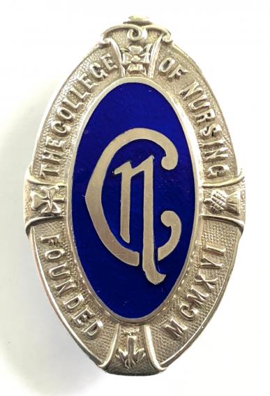 The College of Nursing silver nurses badge