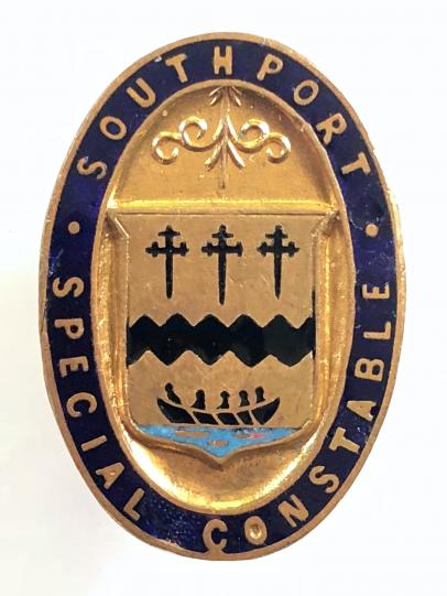 WW1 Southport Special Constabulary police reserve badge