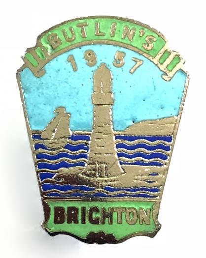 Butlins 1957 Brighton holiday camp lighthouse badge