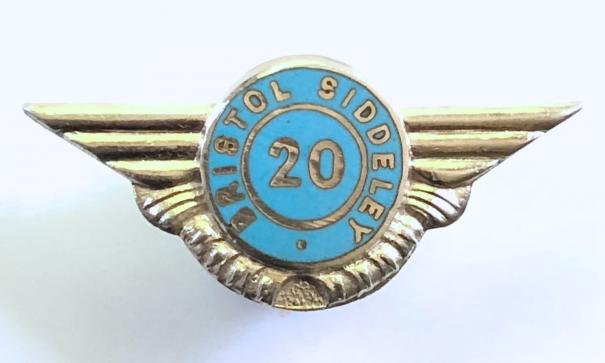 Bristol Siddeley aircraft engines 1959 twenty year service badge