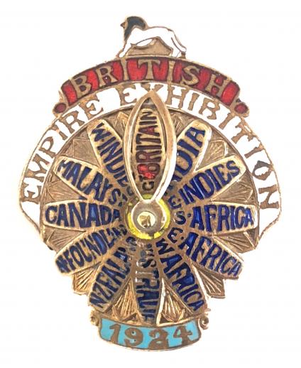 1924 British Empire Exhibition Wembley London participants badge