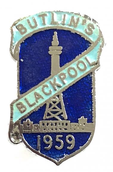 Butlins 1959 Blackpool holiday camp tower badge