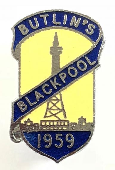 Butlins 1959 Blackpool holiday camp tower badge