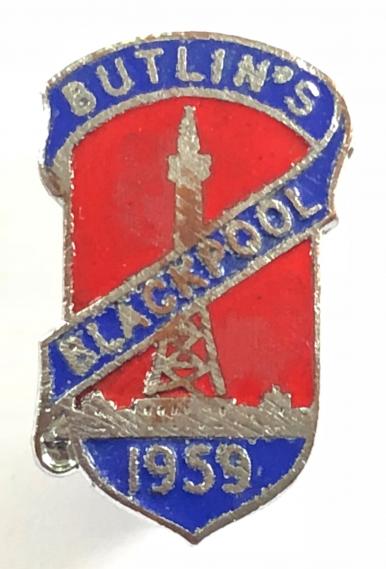 Butlins 1959 Blackpool holiday camp tower badge