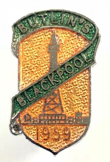 Butlins 1959 Blackpool holiday camp tower badge