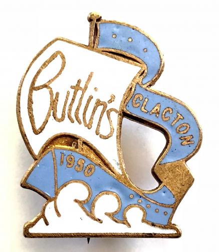 Butlins 1950 Clacton holiday camp sailing boat badge