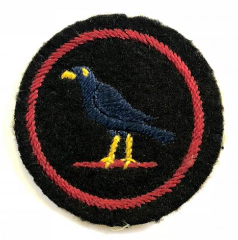 Girl Guides Blackbird patrol emblem felt cloth badge