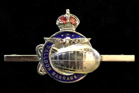 Royal Air Force RAF Balloon Barrage pin badge