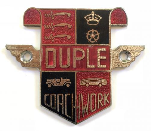 Duple Coach Builders bus manufacturers trademark advertising badge