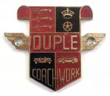 Duple Coach Builders bus manufacturers trademark advertising badge