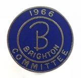 Butlins 1966 Brighton blue committee badge