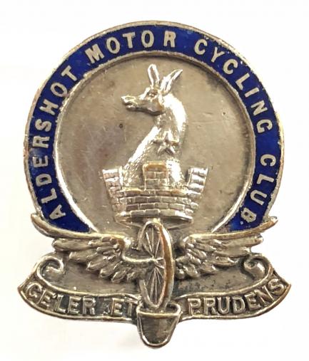 Aldershot Motor Cycling Club membership badge