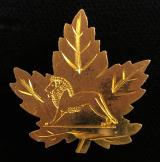 1924 British Empire Exhibition Wembley Herrick Lion maple leaf badge