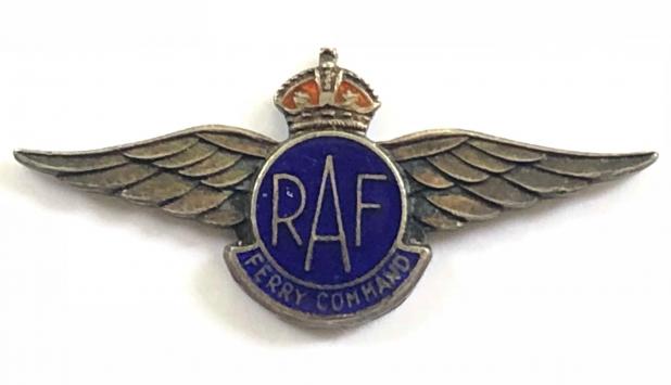 WW2 Royal Air Force RAF Ferry Command pilots wing silver badge by Birks Canada