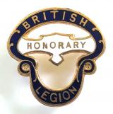 British Legion honorary member large pattern pin badge