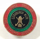 National Union of Miners strike 1984 Barnburgh NUM badge