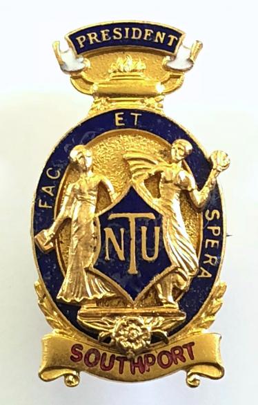 National Union of Teachers Southport president badge