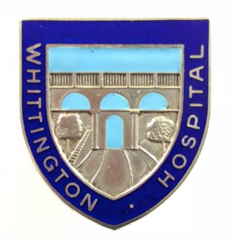 Whittington Hospital London 1964 silver nurses qualification badge