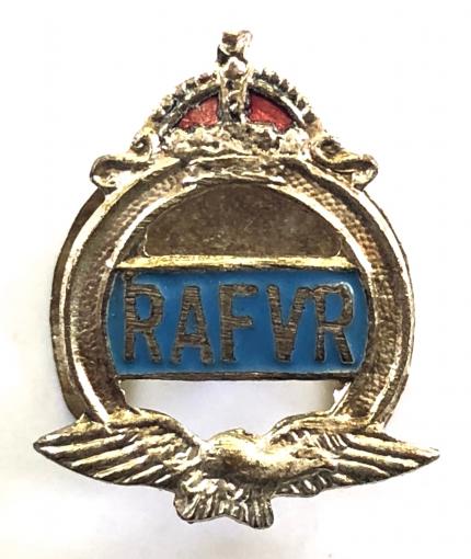 Royal Air Force Volunteer Reserve RAFVR enamel lapel badge