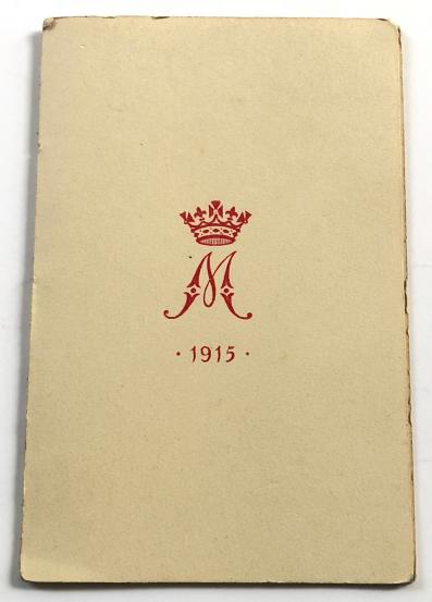 WW1 Princess Mary Christmas 1915 Gift Fund Card