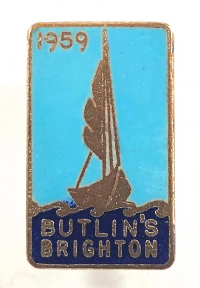 Butlins 1959 Brighton holiday camp yacht badge