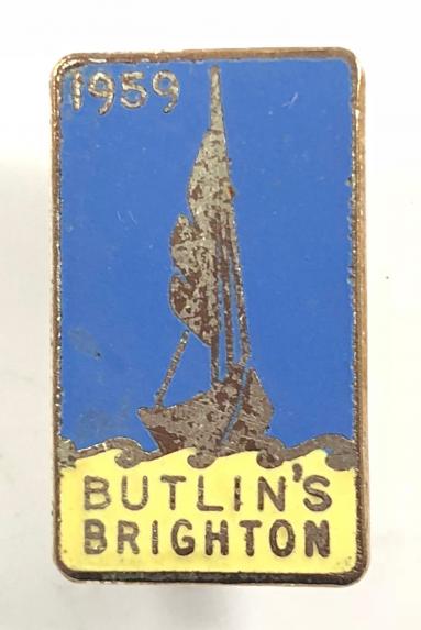 Butlins 1959 Brighton holiday camp yacht badge