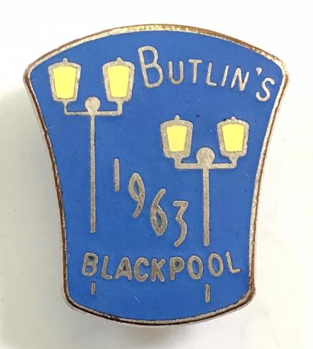 Butlins 1963 Blackpool holiday camp illuminations badge