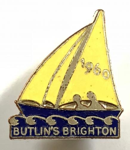 Butlins 1960 Brighton holiday camp yacht badge