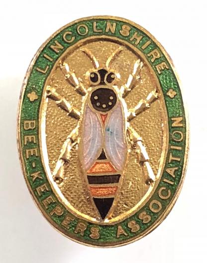 Lincolnshire Beekeepers Association membership badge circa 1940's