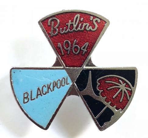 Butlins 1964 Blackpool holiday camp three triangle badge