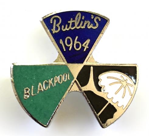Butlins 1964 Blackpool holiday camp three triangle badge