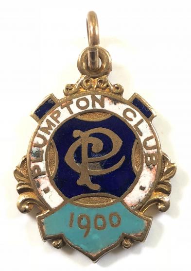 1900 Plumpton Club horse racing badge