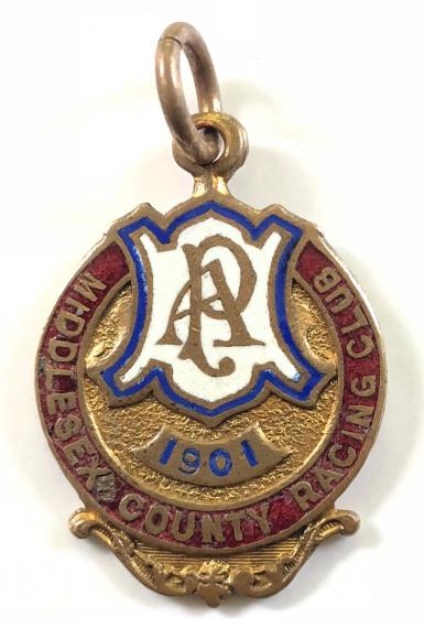 1901 Alexandra Park horse racing club badge
