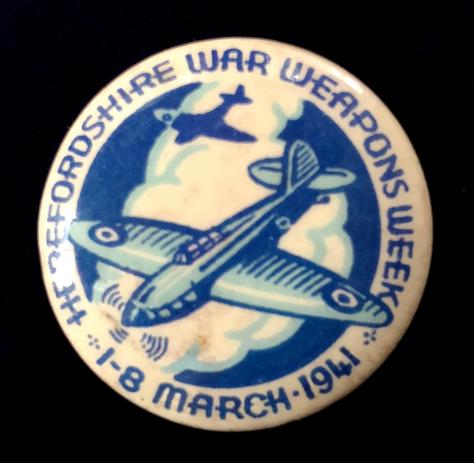 Herefordshire war weapons week 1941 RAF fighter plane fundraising badge