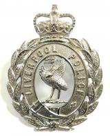 Liverpool City Police helmet plate badge c1952 to 1967