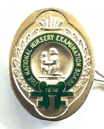 National Nursery Examination Board 1982 silver badge