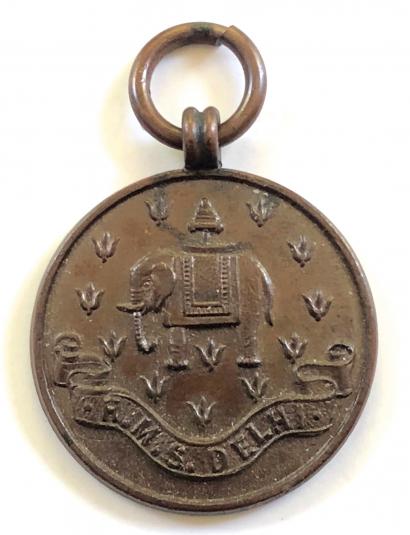 Royal Navy HMS Delhi April 1923 bronze commemorative medal