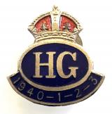 Home Guard home front invasion defence HG 1940 to 1943 service badge