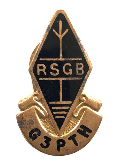 Radio Society of Great Britain RSGB callsign G3PTH membership badge