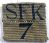 WW2 Home Guard Suffolk (Stowmarket) Battalion cloth designation shoulder title badge