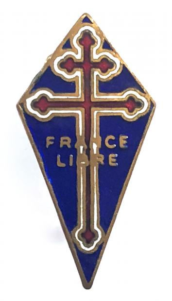 Free French Navy 'Forces Navales Françaises Libres' FNFL numbered badge by Angus & Coote Australia