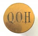 4th Queen's Own Hussars gilt hunt button by E.Tautz & Sons London