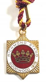 1975 Goodwood Richmond Stand horse racing badge