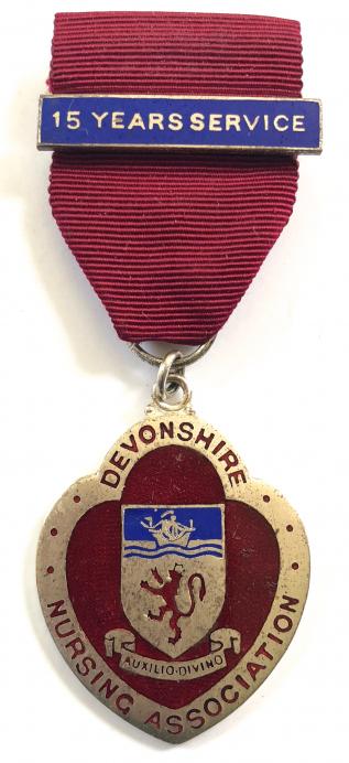 Devonshire Nursing Association badge 15 years service clasp