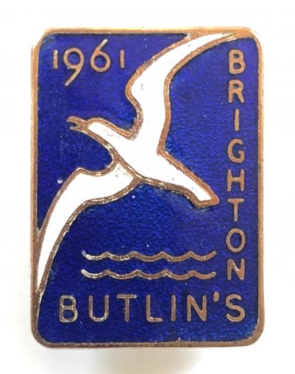 Butlins 1961 Brighton holiday camp seagull badge