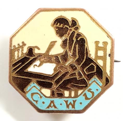 Clerical & Administrative Workers Union CAWU badge circa 1941 to 1972