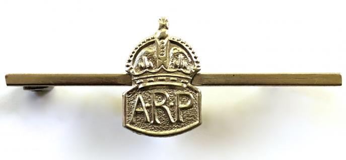 Air Raid Precautions miniature ARP tiepin badge